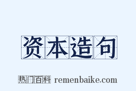 资本造句是什么意思的图片